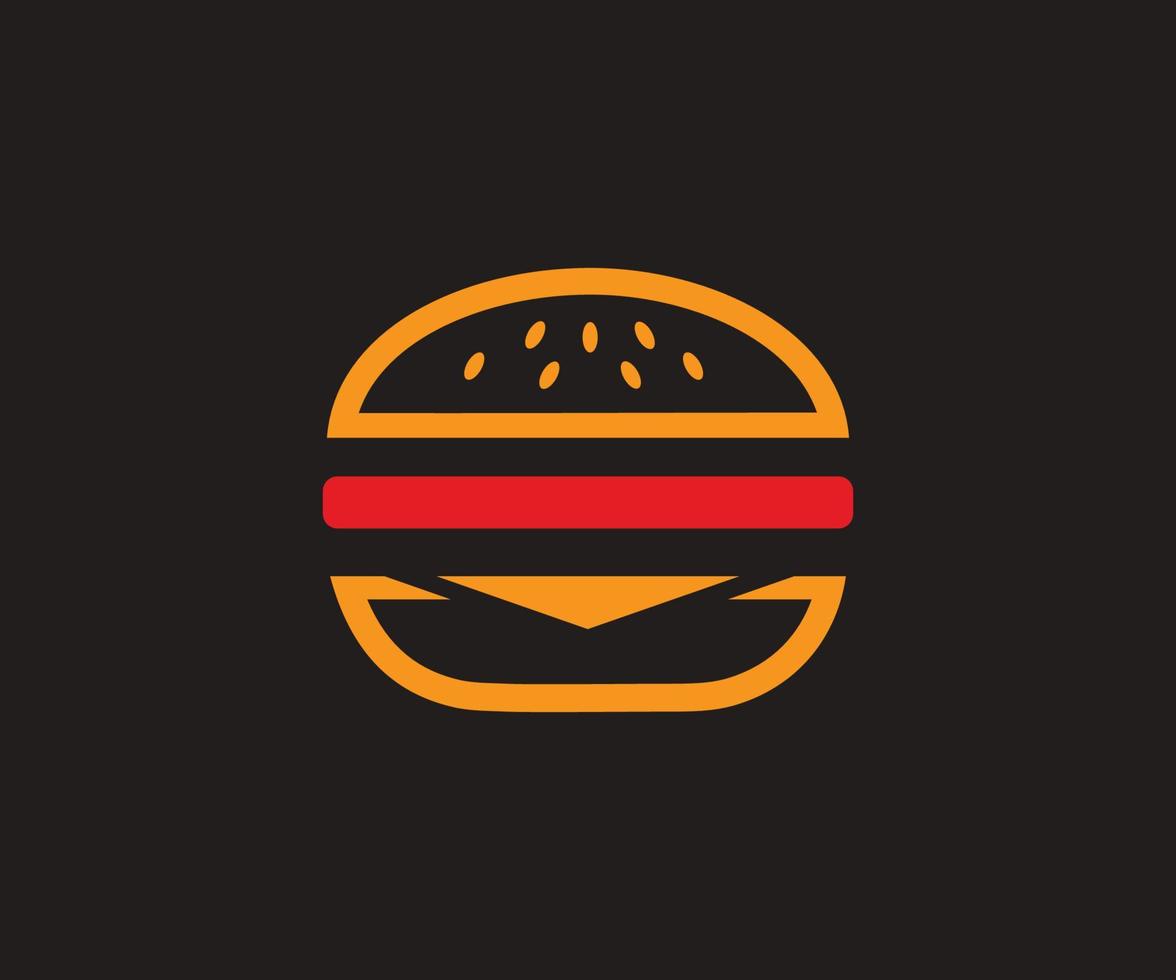 hamburger icoon vector. Hamburger icoon vector geïsoleerd Aan zwart achtergrond.