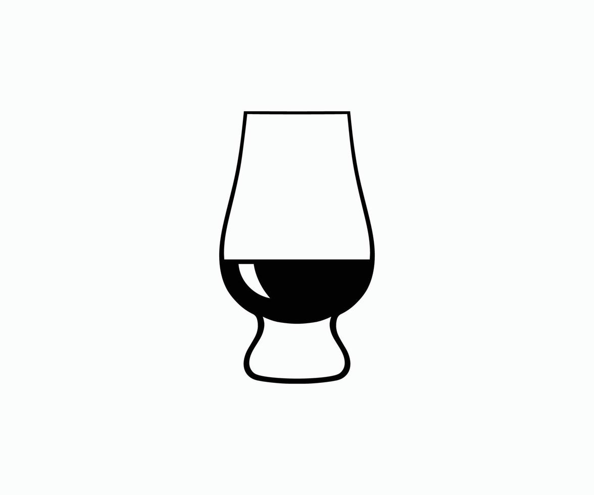 glencairn whisky glas vector. glencairn whisky glas - glencairn kristal whisky glas. vector