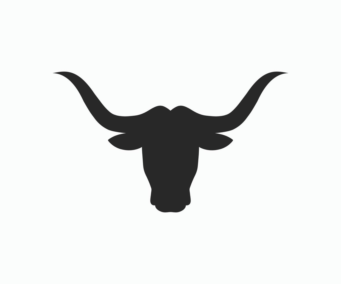 stier hoofd logo icoon vector. vector