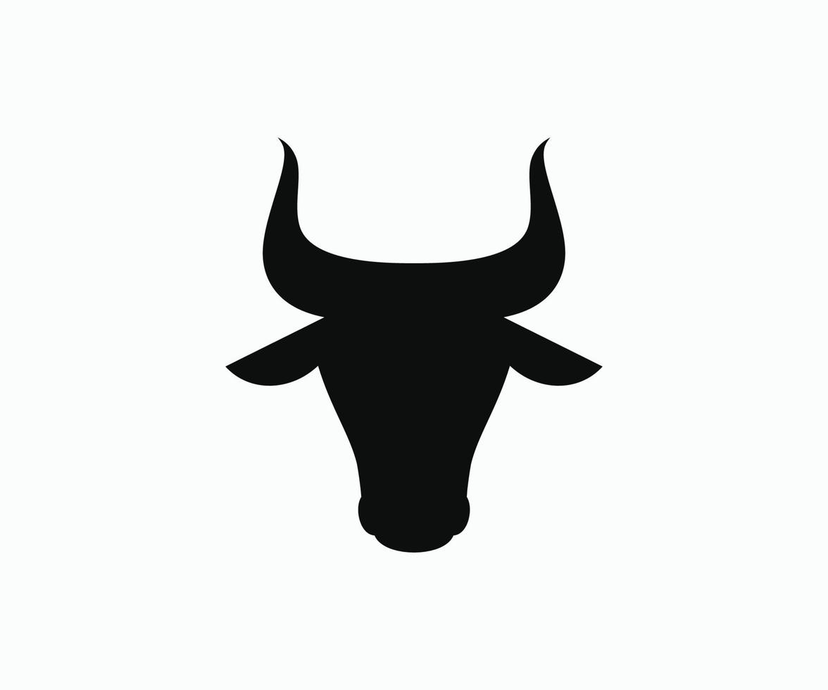 stier hoofd logo icoon. stier hoofd logo ontwerp vector sjabloon.