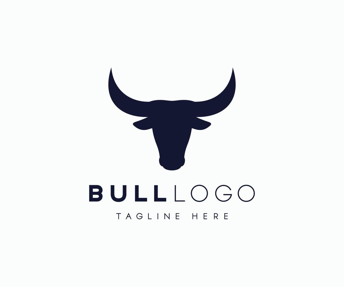 stier logo sjabloon. uniek koe, stier, en os vector logo ontwerp sjabloon.