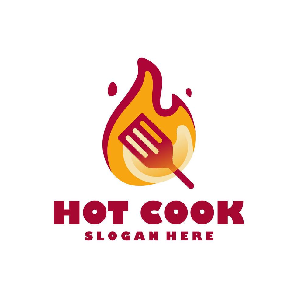 heet Koken logo ontwerp sjabloon illustratie vector