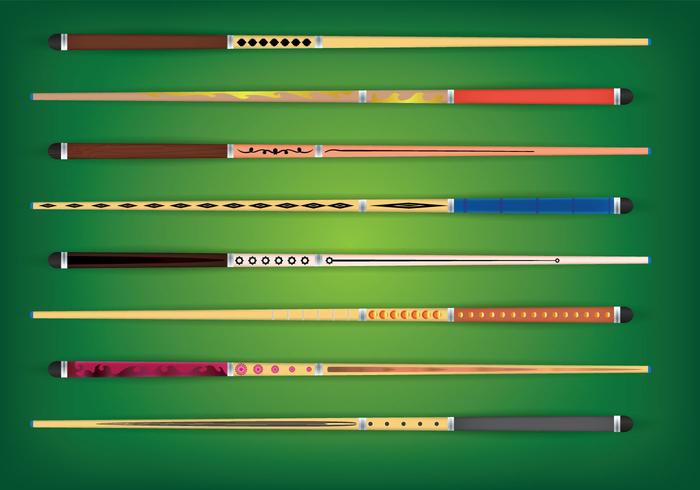 Pool stick vector