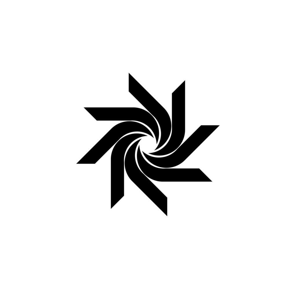 abstract propeller vector ontwerp symbool logo sjabloon icoon pro vector