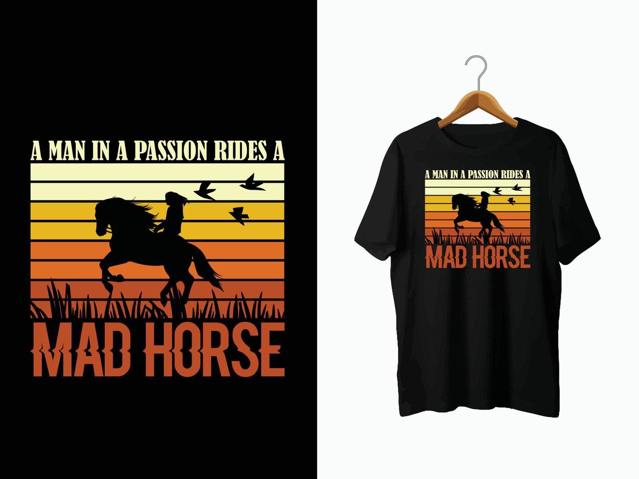 paard t-shirt ontwerp vector