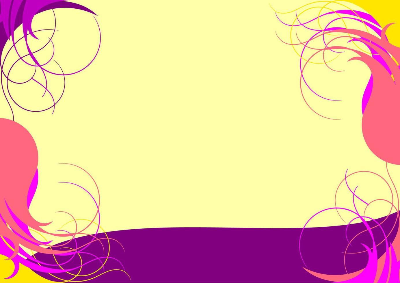 bewerkbare abstract kleurrijk kolken haar- vormen voor tekst achtergrond vector
