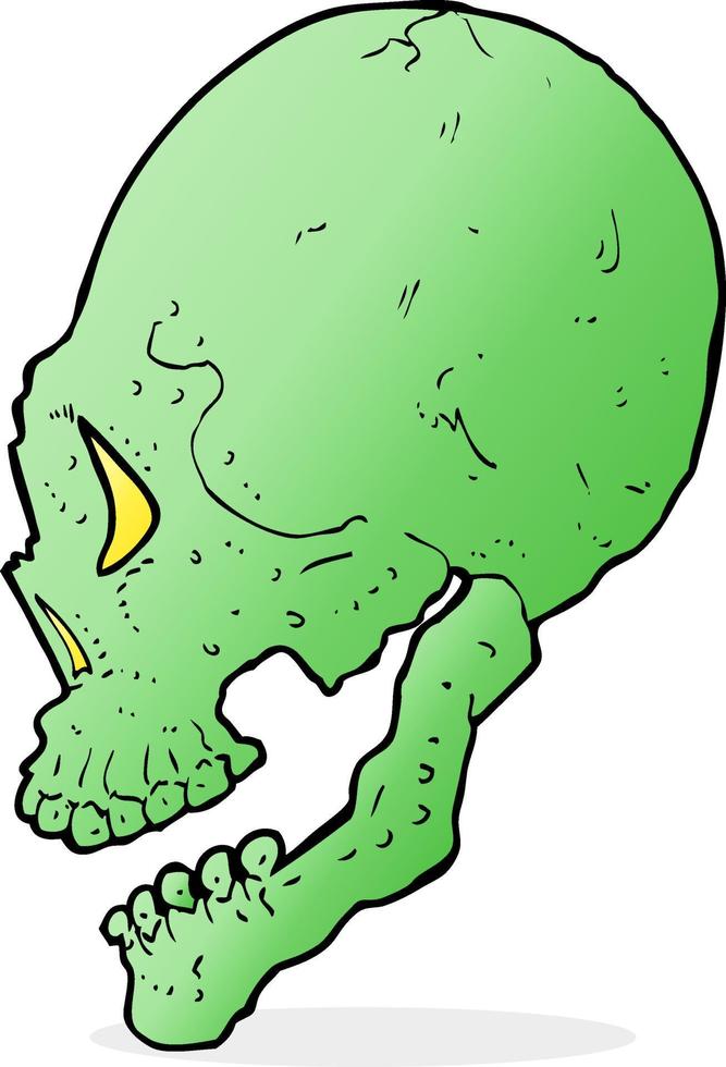 spookachtig schedel illustratie vector