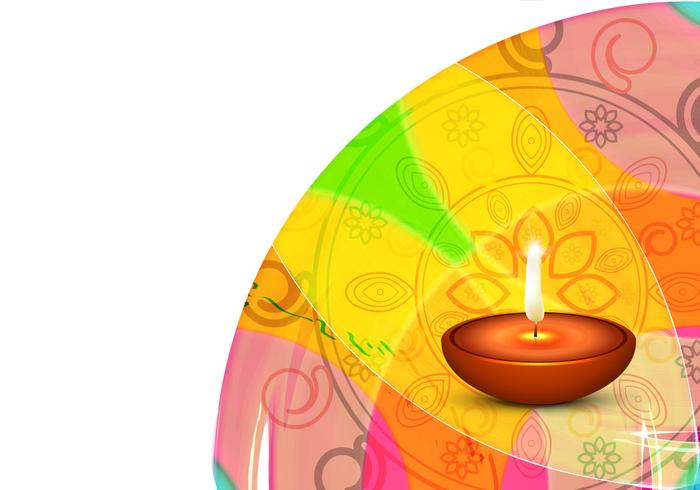 Decoratieve Diwali Festival Kaart vector