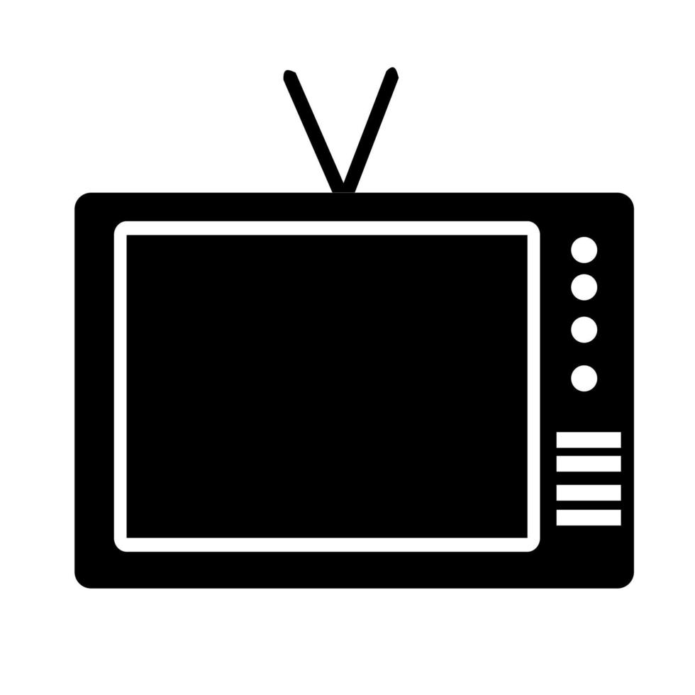 TV icoon, televisie vector illustratie.