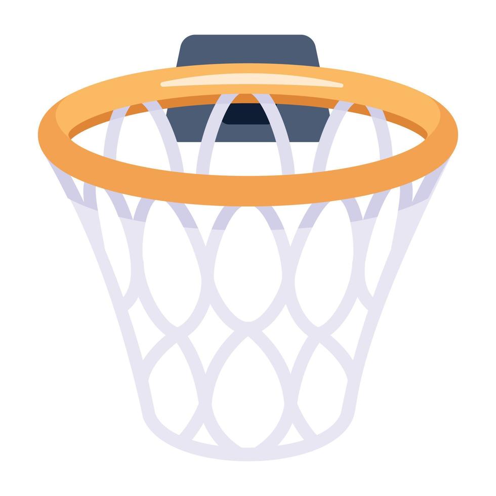 een basketbal hoepel vlak icoon downloaden vector