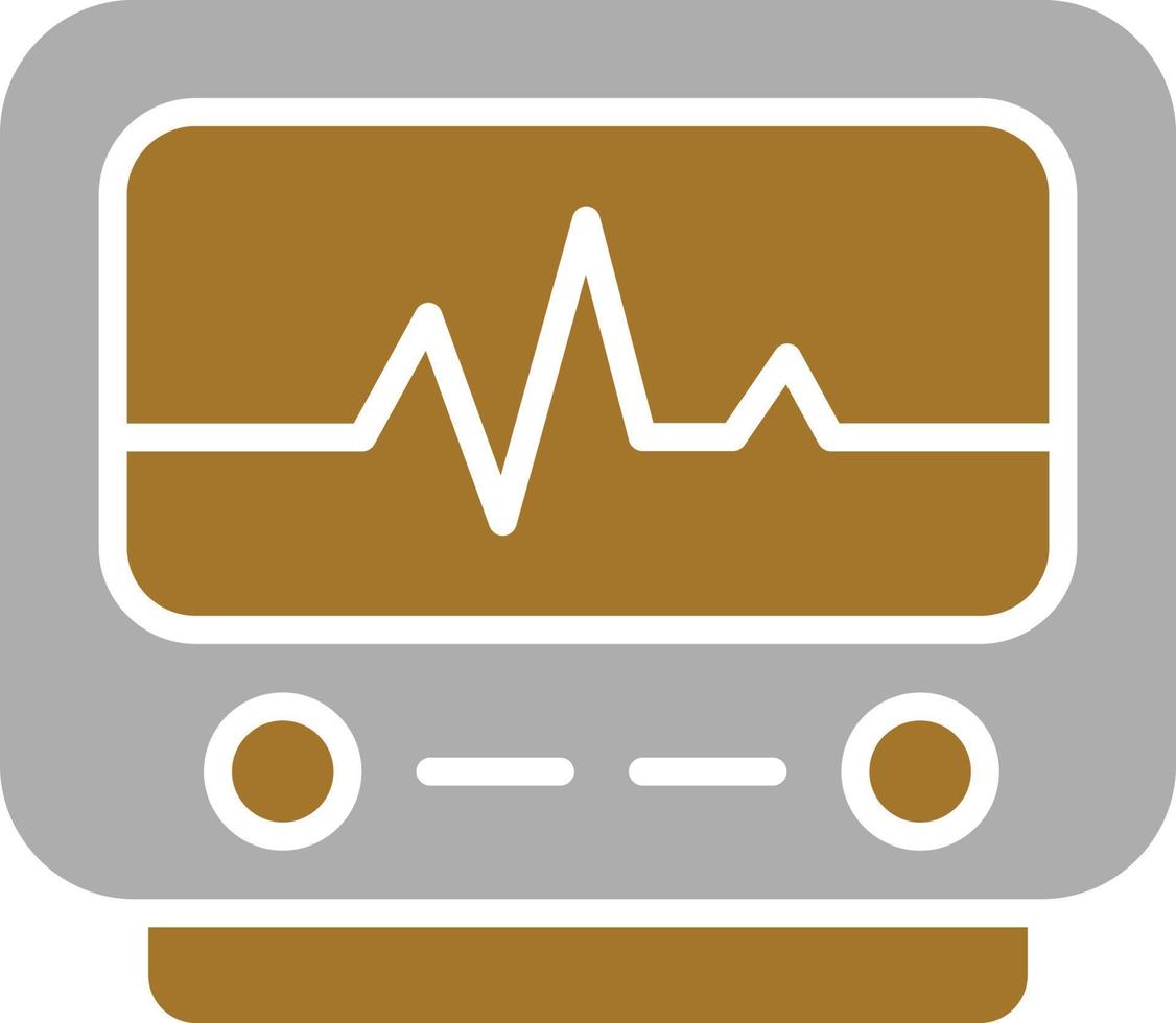 cardiogram-pictogramstijl vector