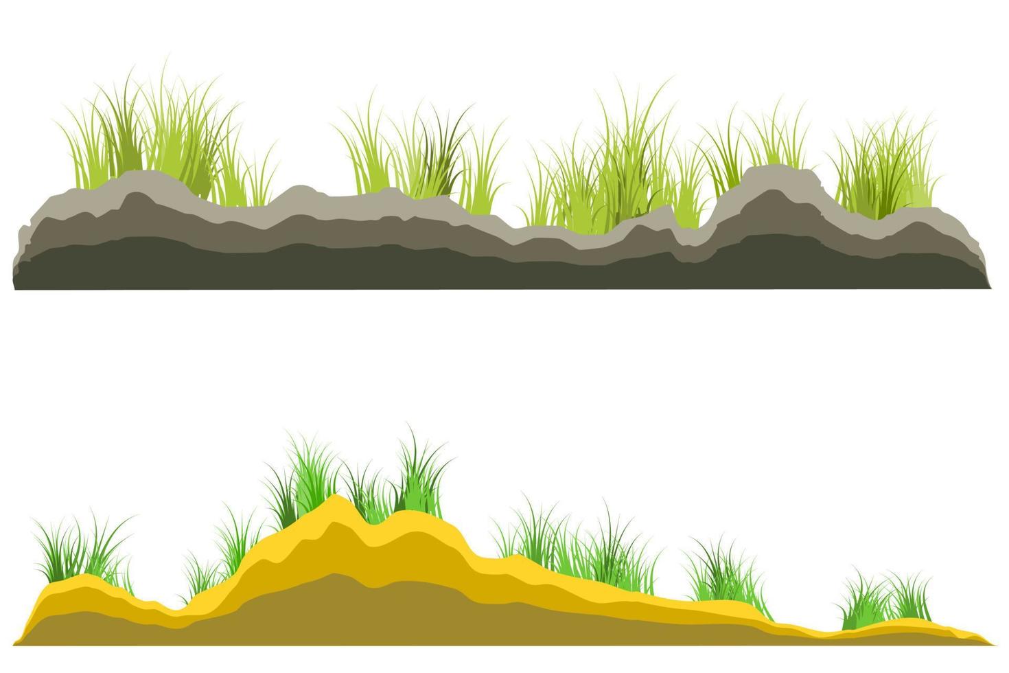 gras grond. gras landschap vector