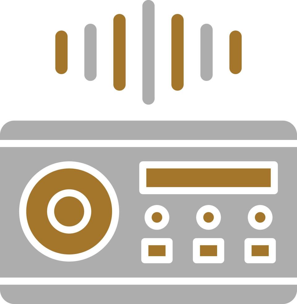 pictogramstijl audiosysteem vector