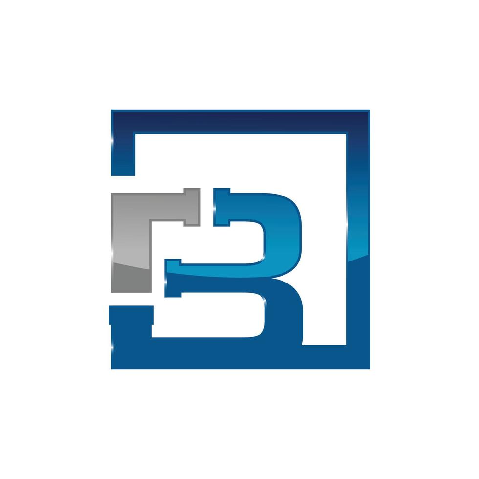 brief b loodgieter bedrijf logo vector concept. gemakkelijk en elegant logo.
