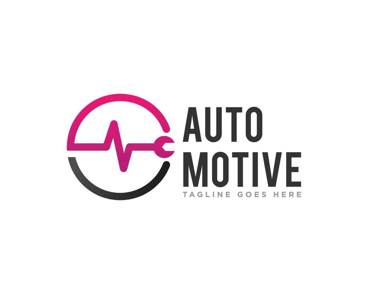 auto onderhoud logo ontwerp vector