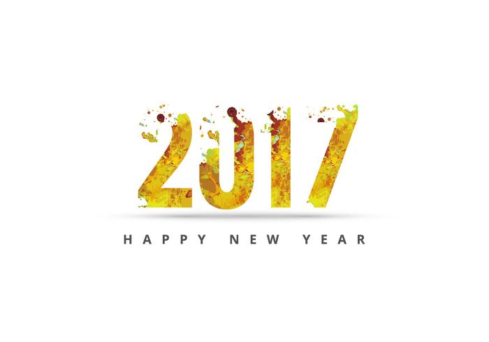 2017 Geschreven In Grungy Textuur vector