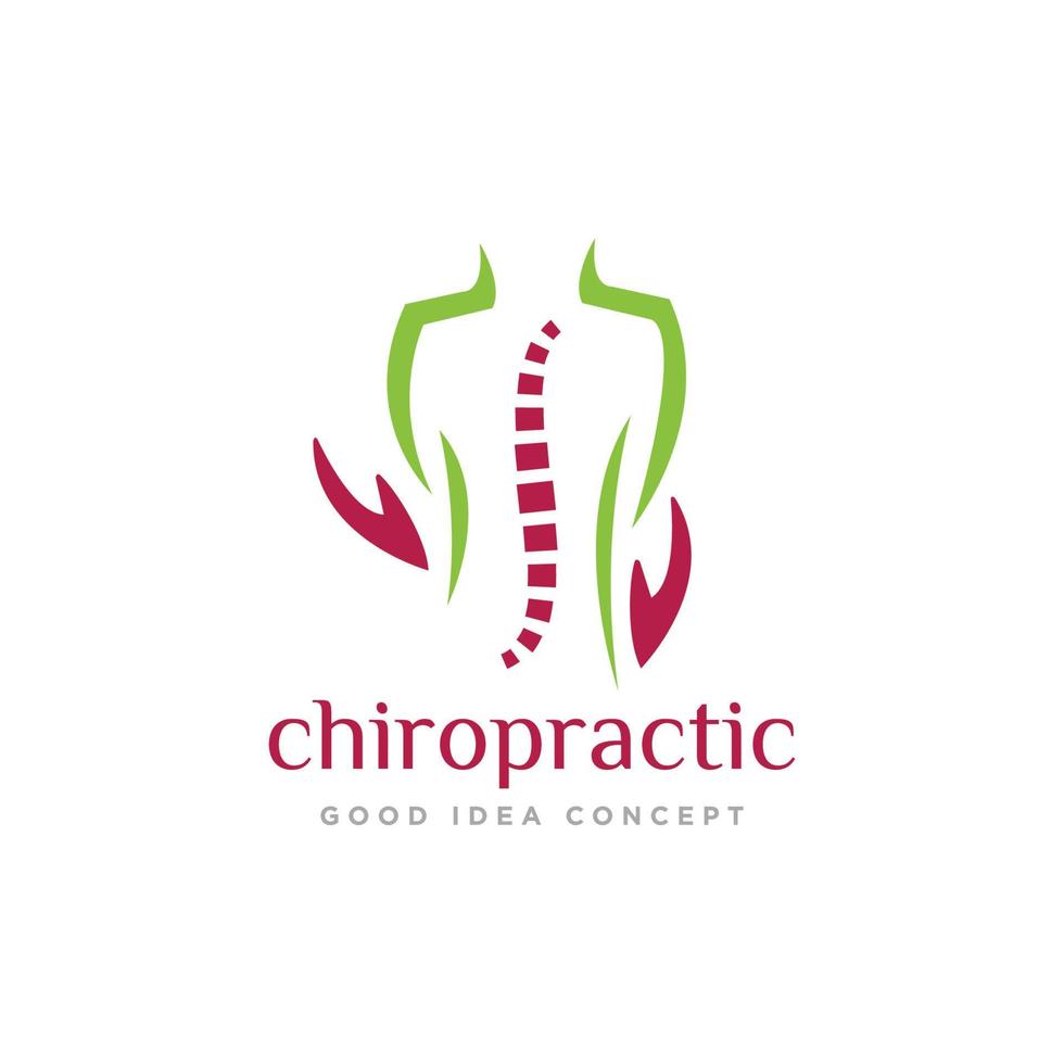 chiropractie logo icoon ontwerp vector