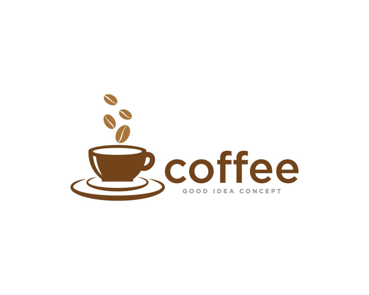 koffie logo icoon ontwerp vector