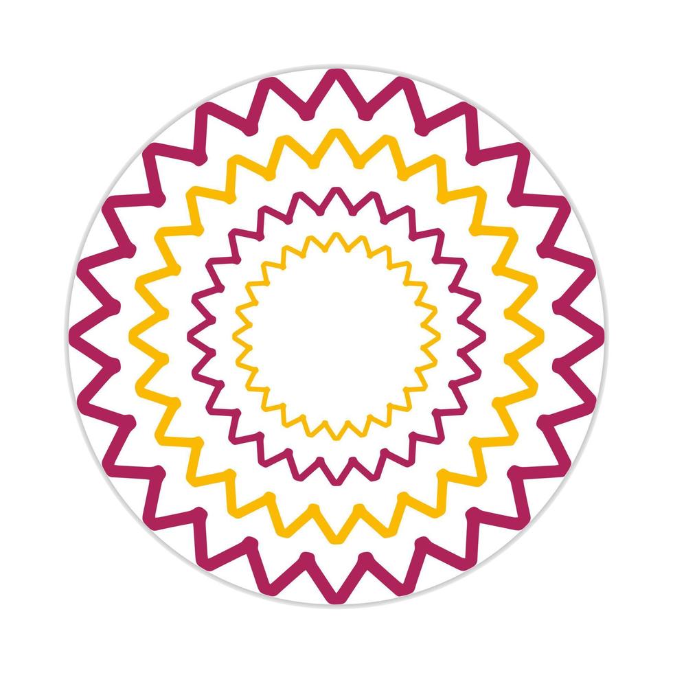 mandala ontwerp met abstract vorm vector