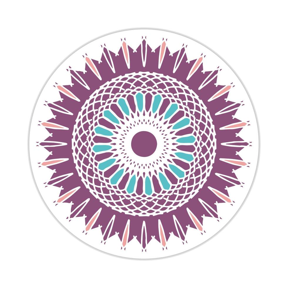 mandala ontwerp met abstract vorm vector