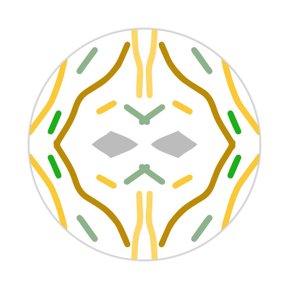 mandala ontwerp met abstract vorm vector