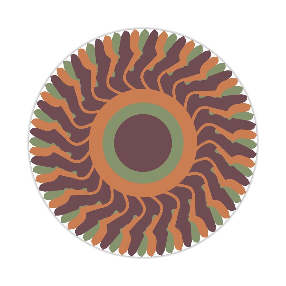 mandala ontwerp met abstract vorm vector