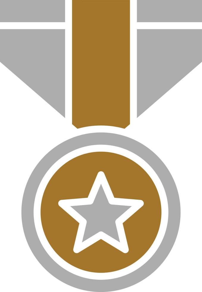 leger medaille pictogramstijl vector