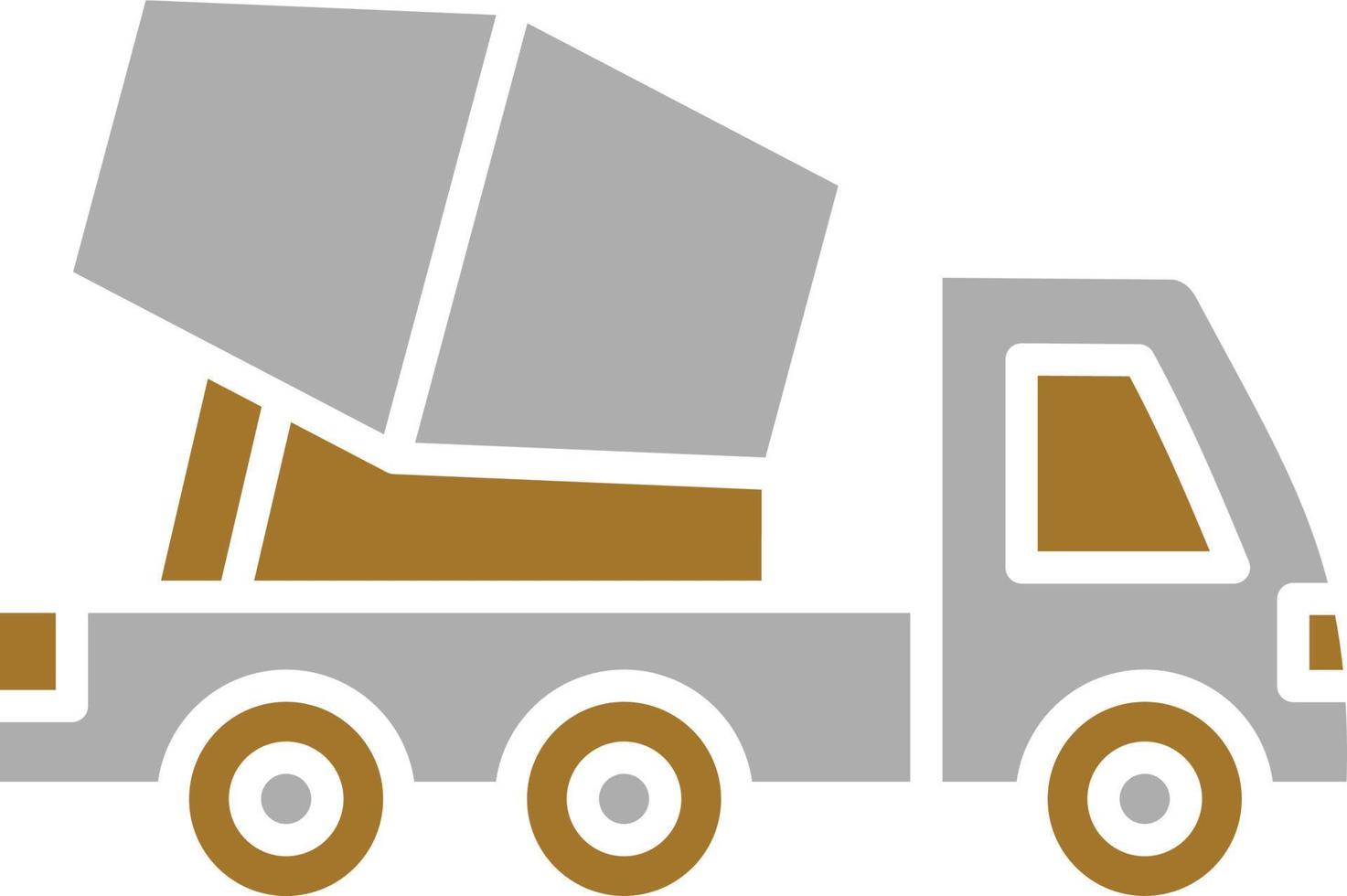 betonmixer vrachtwagen pictogramstijl vector