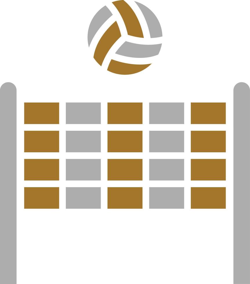 volleybal net pictogramstijl vector