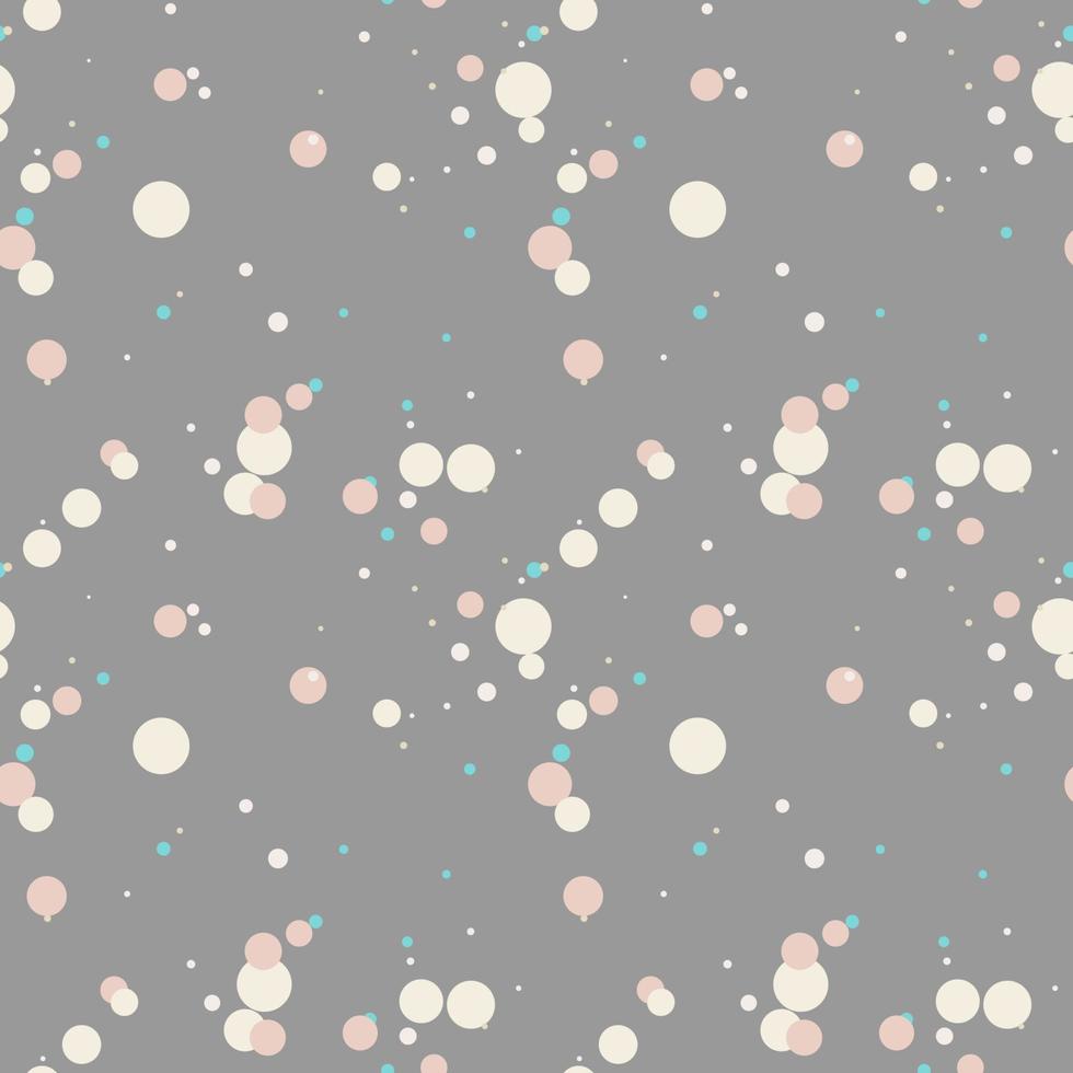 meetkundig achtergrond met ongelijk cirkels. abstract ronde naadloos patroon. hand- getrokken kleurrijk dots patroon. vector