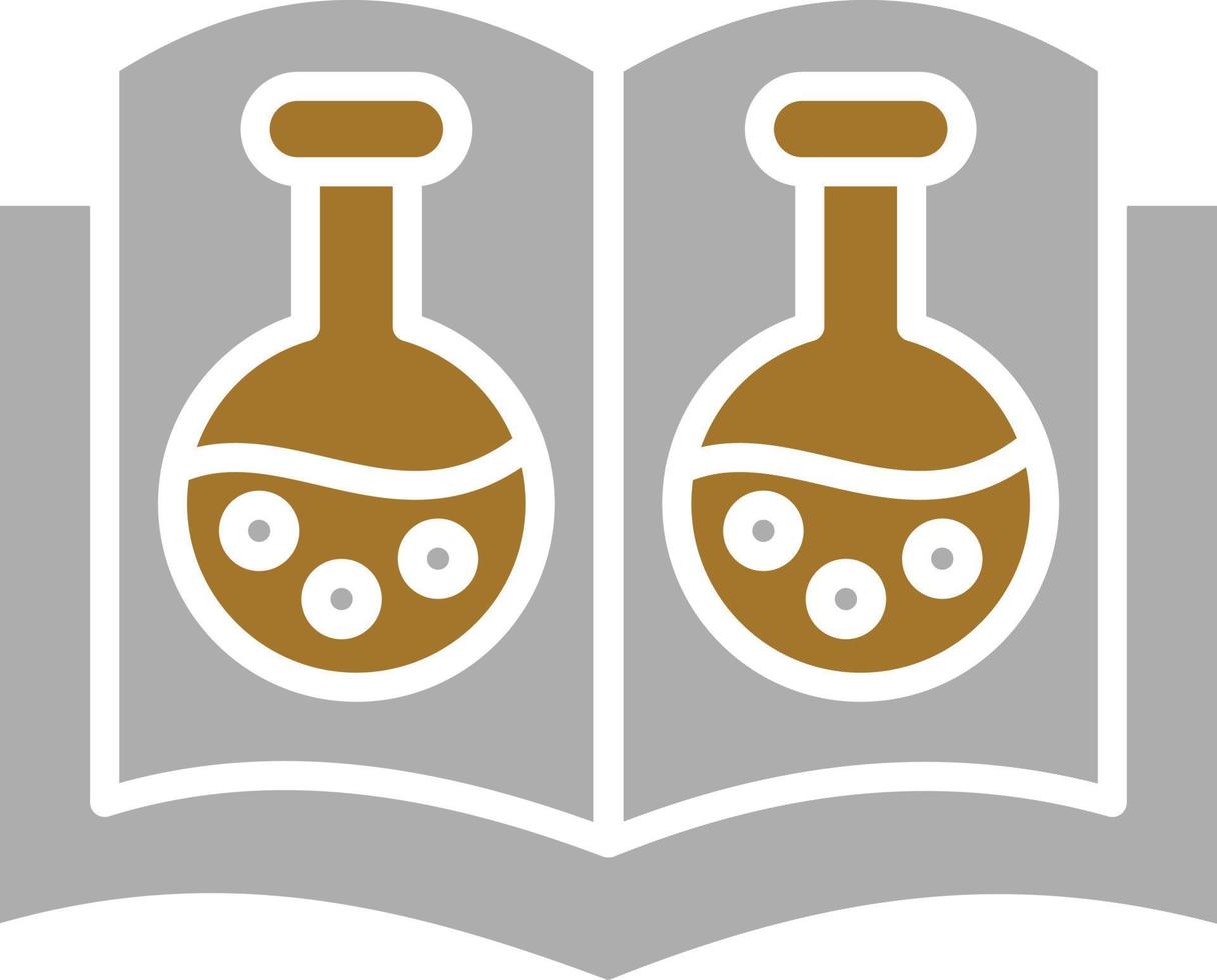 chemie open boek pictogramstijl vector