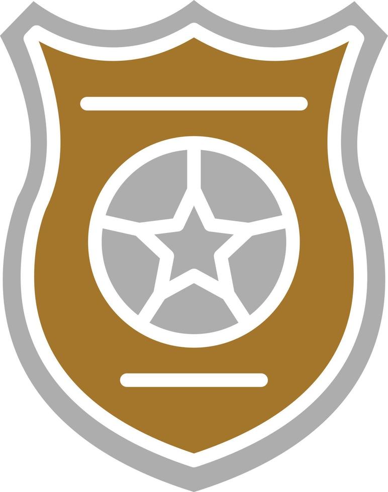 politie badge pictogramstijl vector