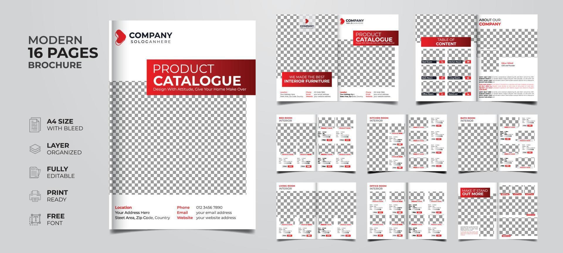 creatief en modern multipurpose Product catalogus sjabloon vector