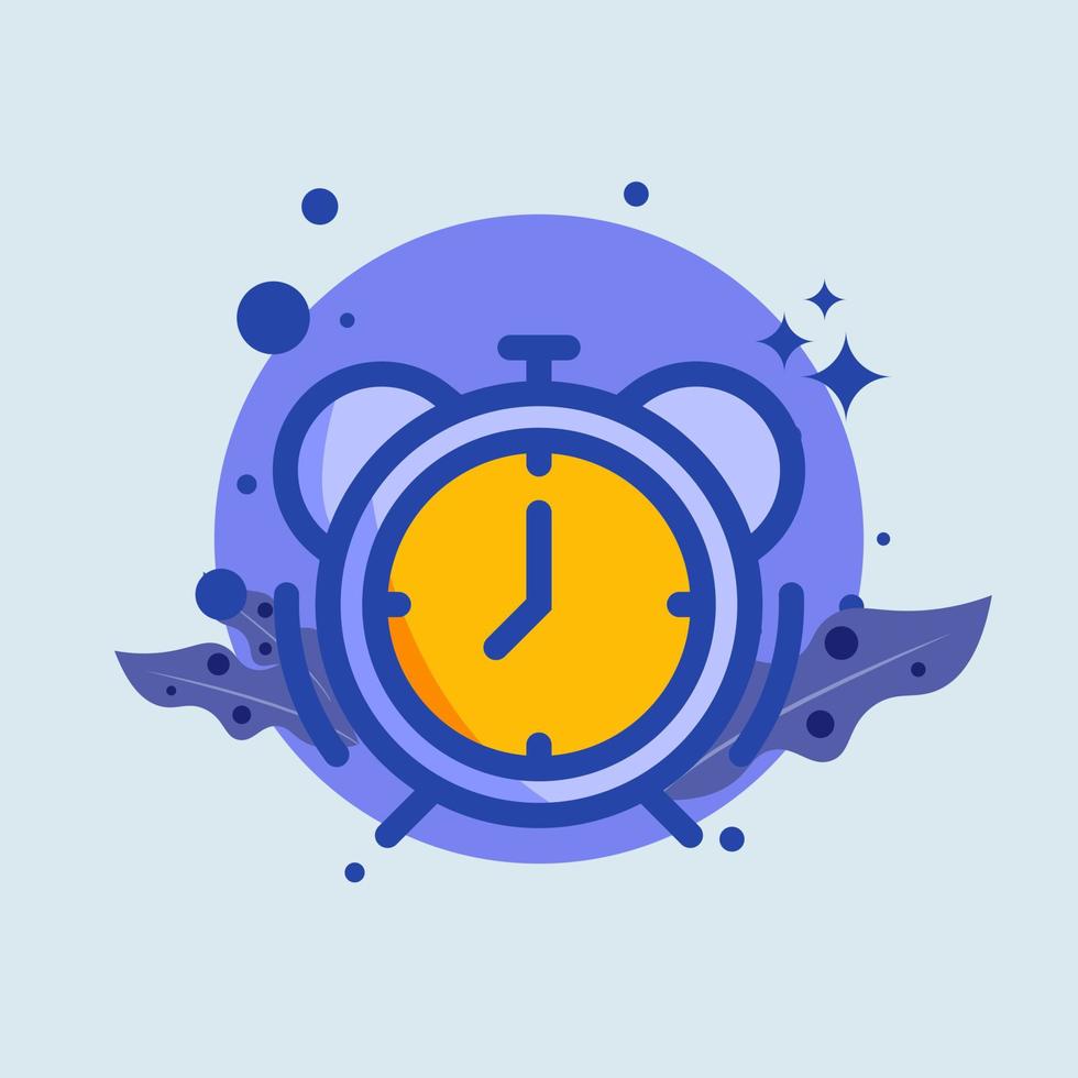 alarm vlak illustratie. timer tekens vector illustratie.