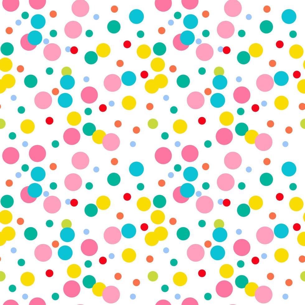 meetkundig achtergrond met ongelijk cirkels. abstract ronde naadloos patroon. hand- getrokken dots patroon. stippel achtergrond. vector