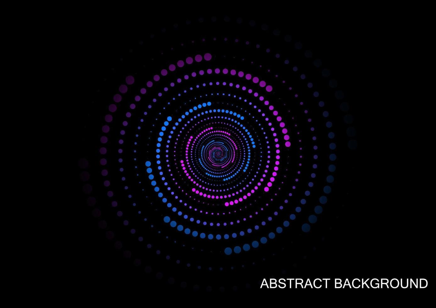 abstract achtergrond spiraal cirkel stijl roze en blauw kleur toon voor zwart achtergrond vector