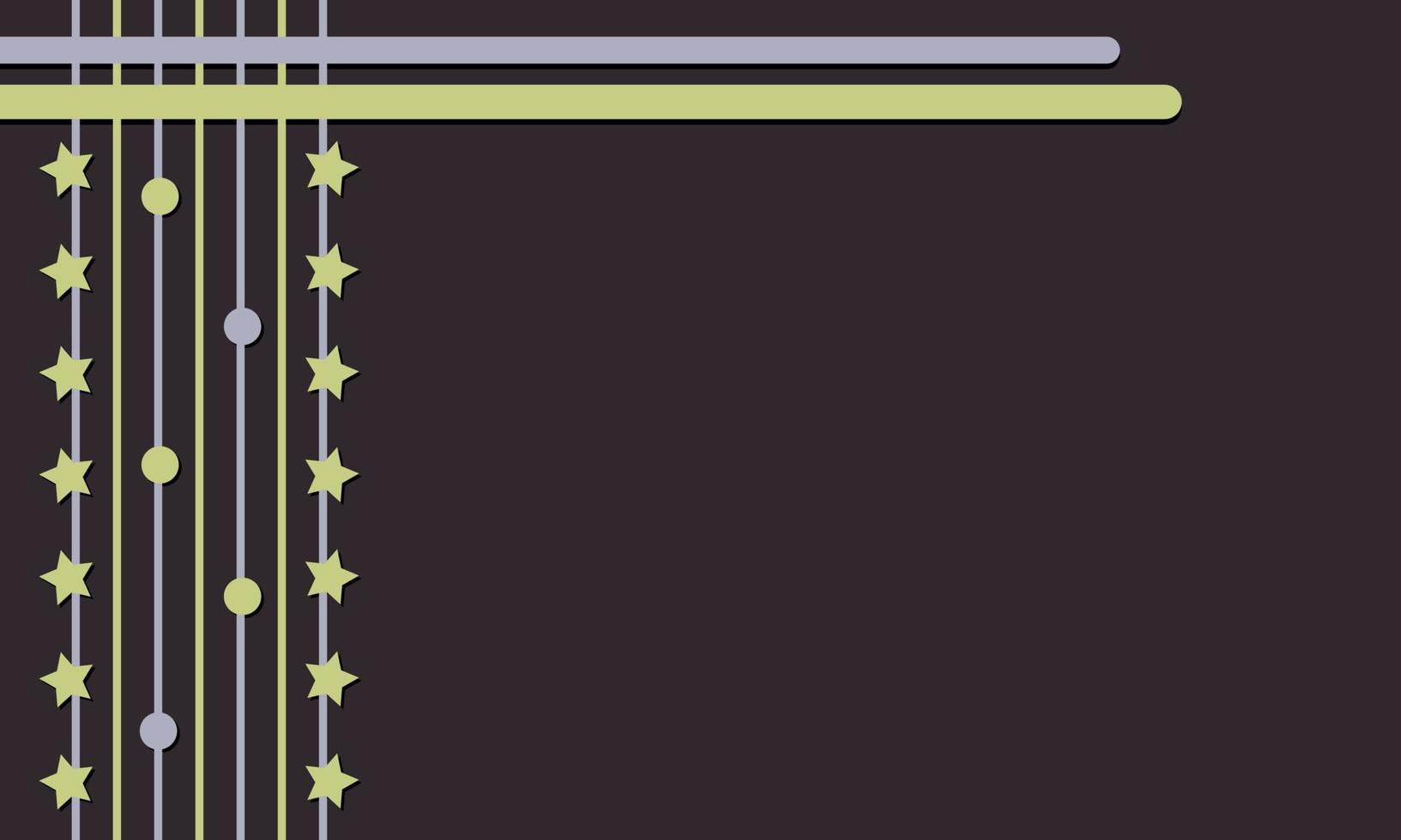 donker achtergrond met licht lijnen en sterren vector