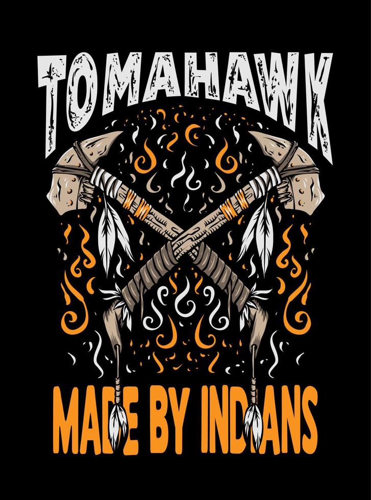 tomahawk gemaakt door Indisch vector