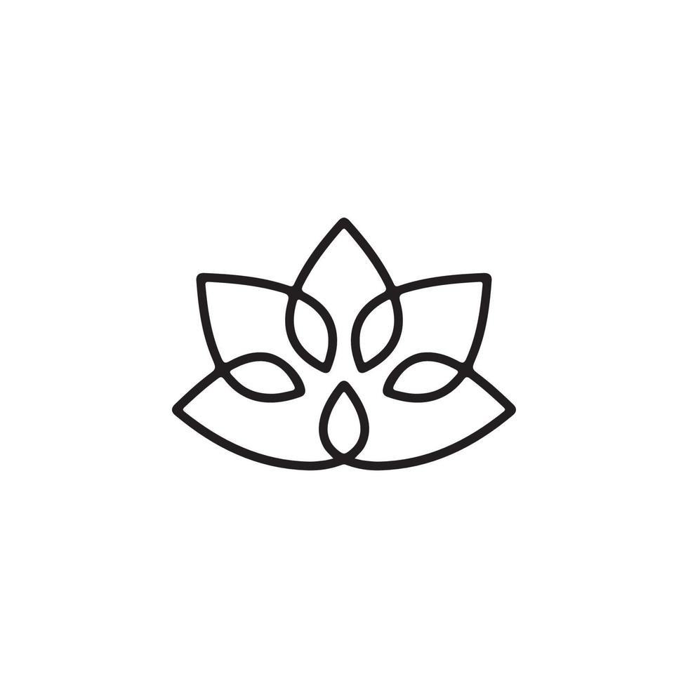 lotus bloesems icoon eps 10 vector