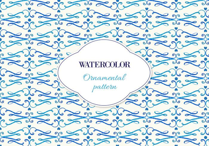 Gratis Vector Waterverf Sierpatroon