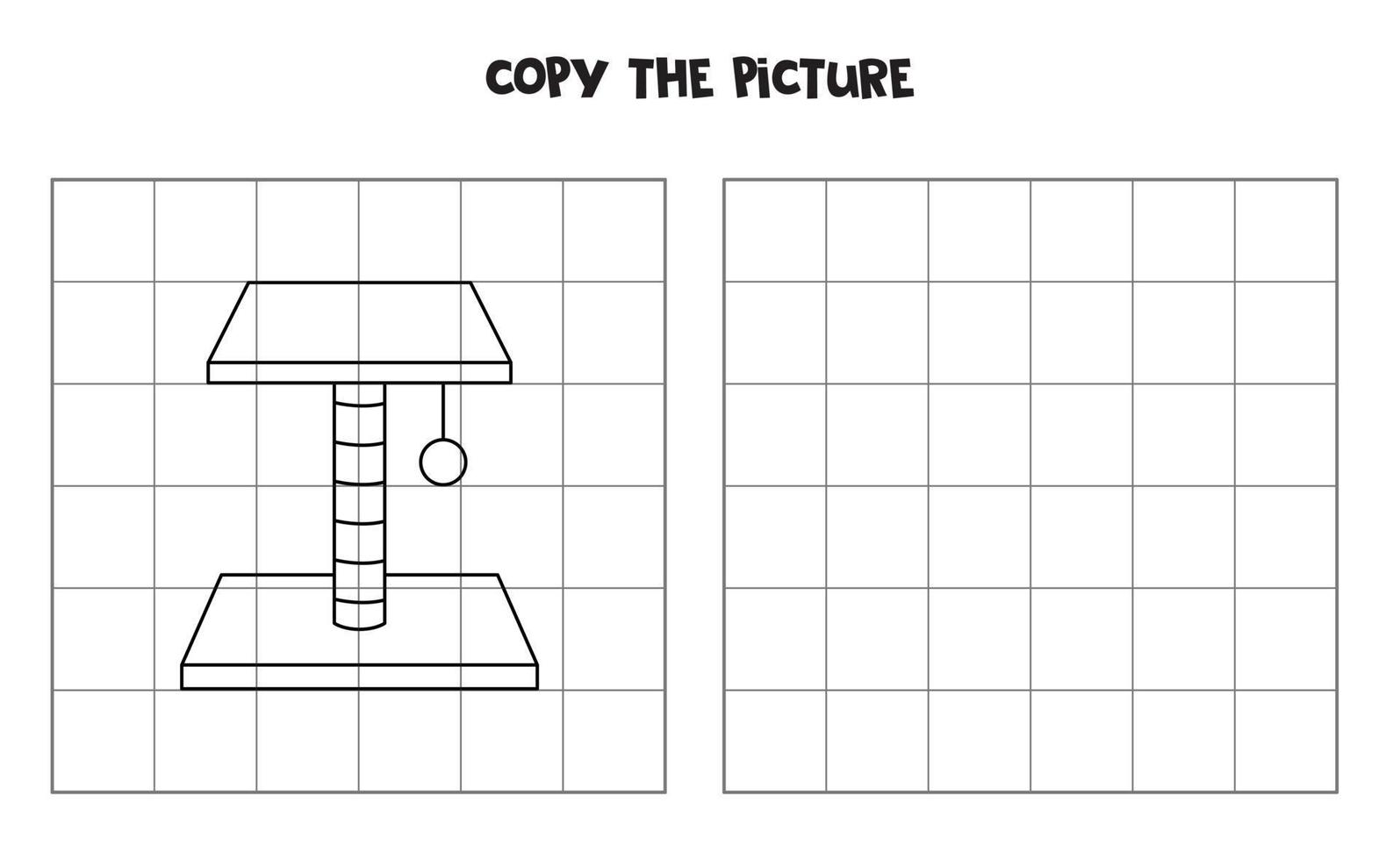 kopiëren de afbeelding van zwart en wit krabben na. logisch spel voor kinderen. vector