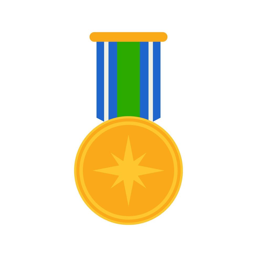 medaille geïsoleerd Aan wit achtergrond vector