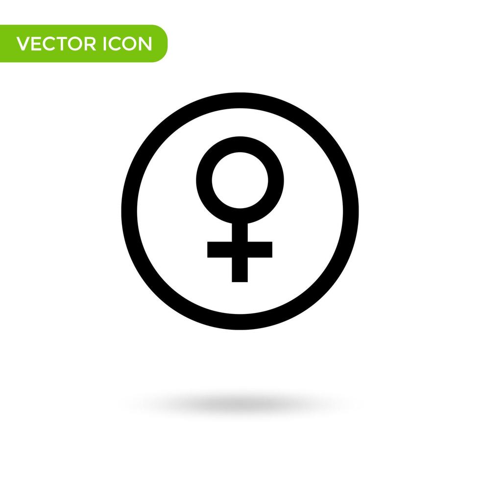 vrouw symbool icoon. minimaal en creatief icoon geïsoleerd Aan wit achtergrond. vector illustratie symbool Mark