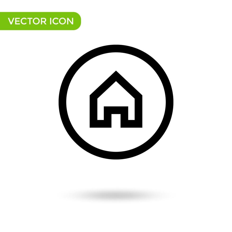 huis lijn icoon. minimaal en creatief icoon geïsoleerd Aan wit achtergrond. vector illustratie symbool Mark