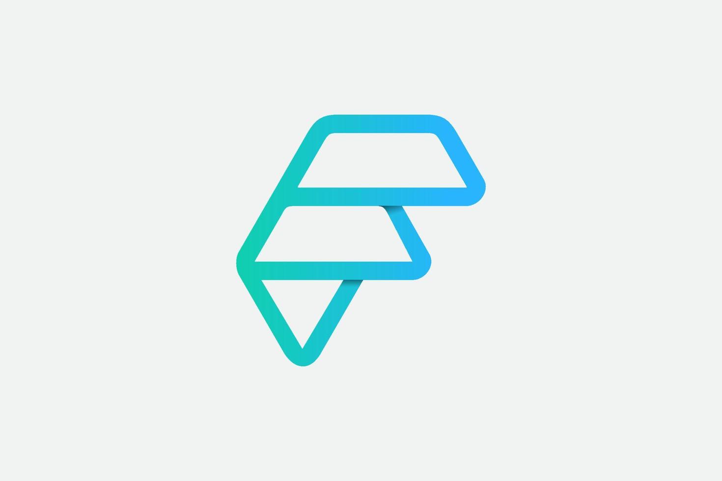 gemakkelijk brief f logo vector