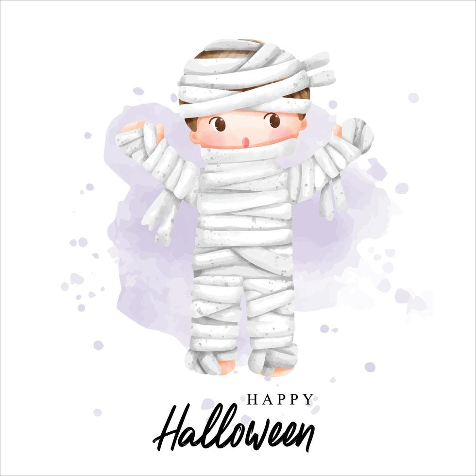 gelukkig halloween. kaart, vector illustratie