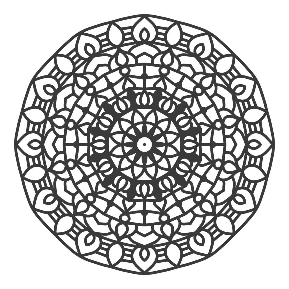 decoratief cirkel ornament mandala in diwali stijl. vector