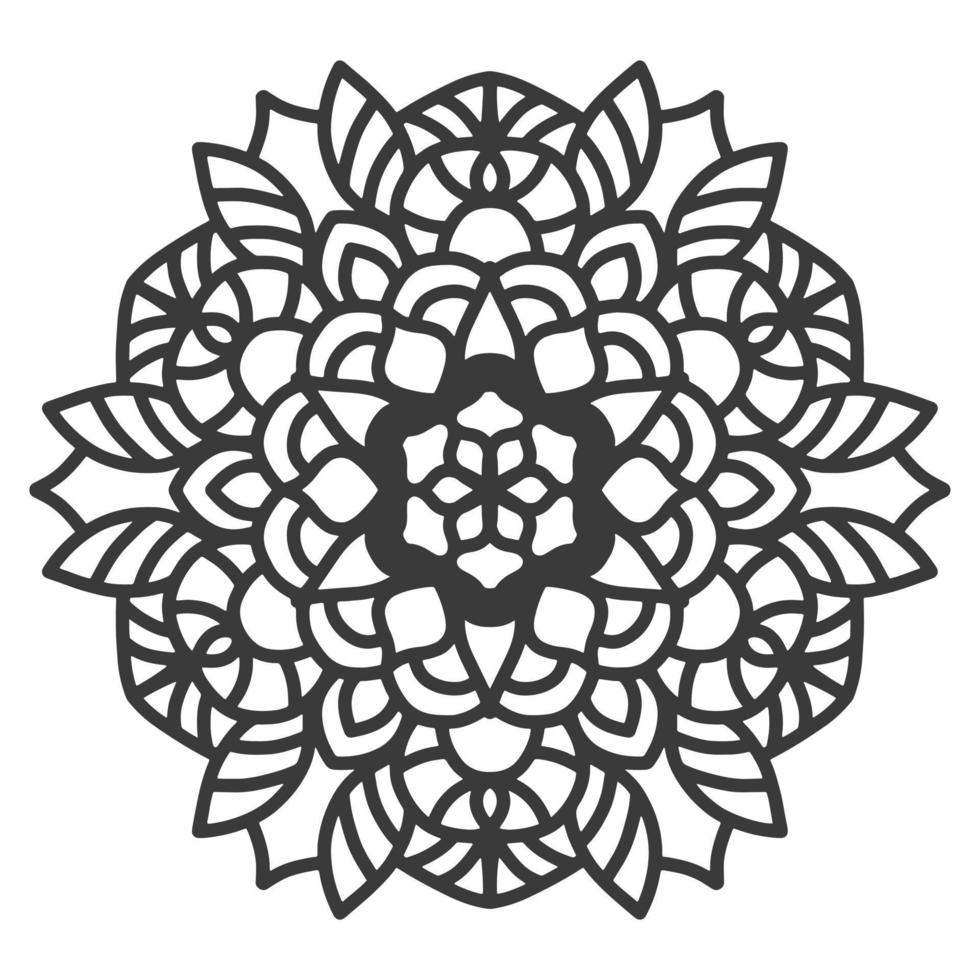 decoratief cirkel ornament mandala in diwali stijl. vector