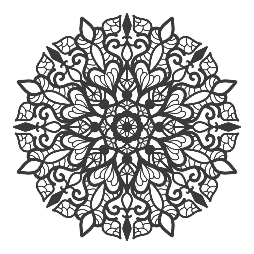 decoratief cirkel ornament mandala in diwali stijl. vector