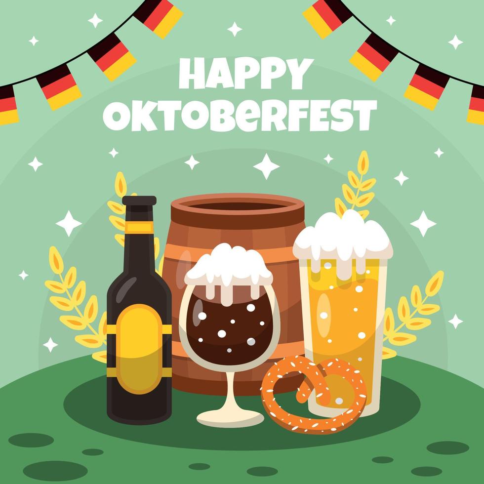 oktoberfeest bier festival viering concept vector